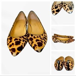 Ivanka Trump Animal Print Culf Hair flats sz 7.5
